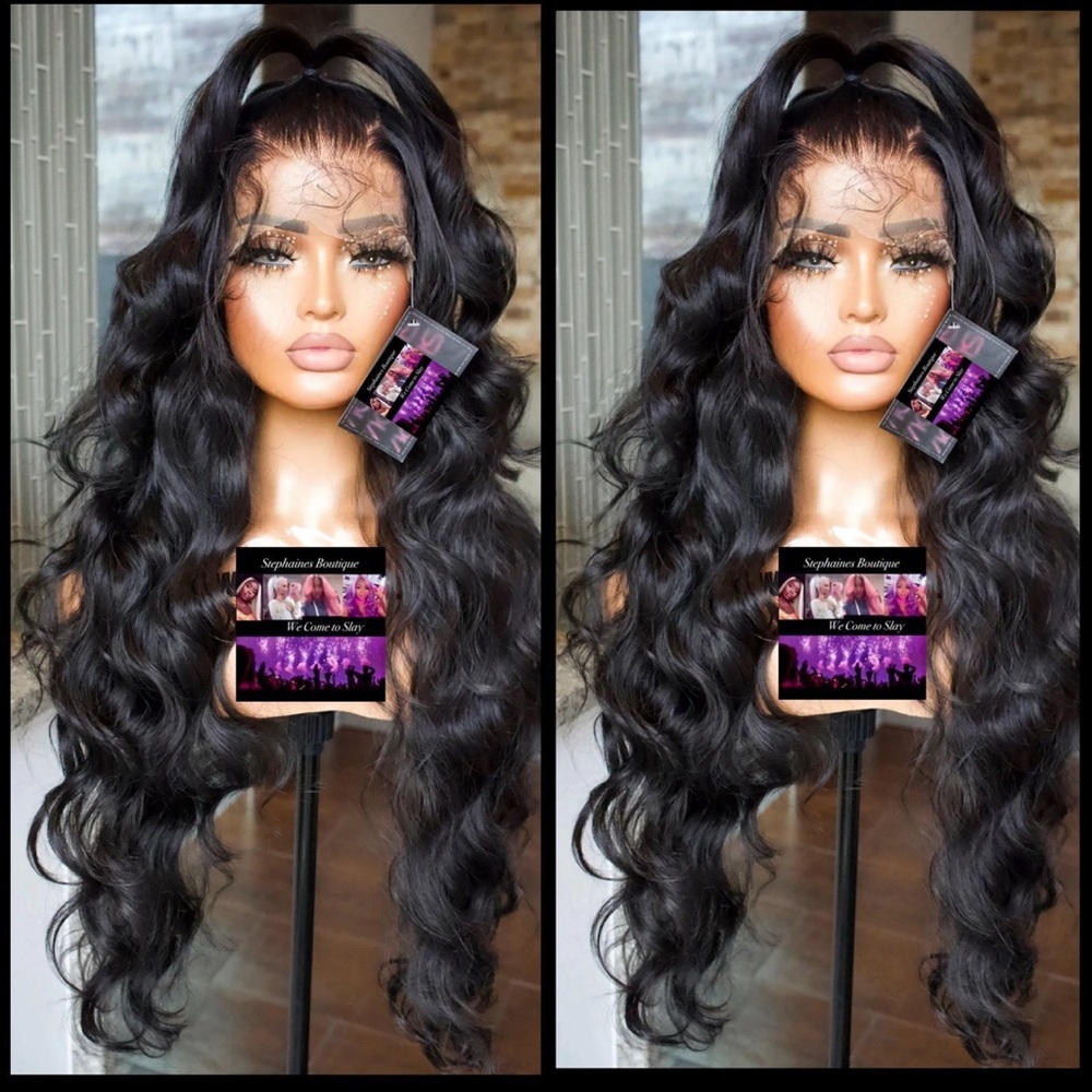 Human Hair Blended lace front wig